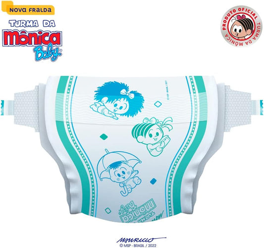 Fralda Turma da Mônica Baby Jumbo M 28 Unidades